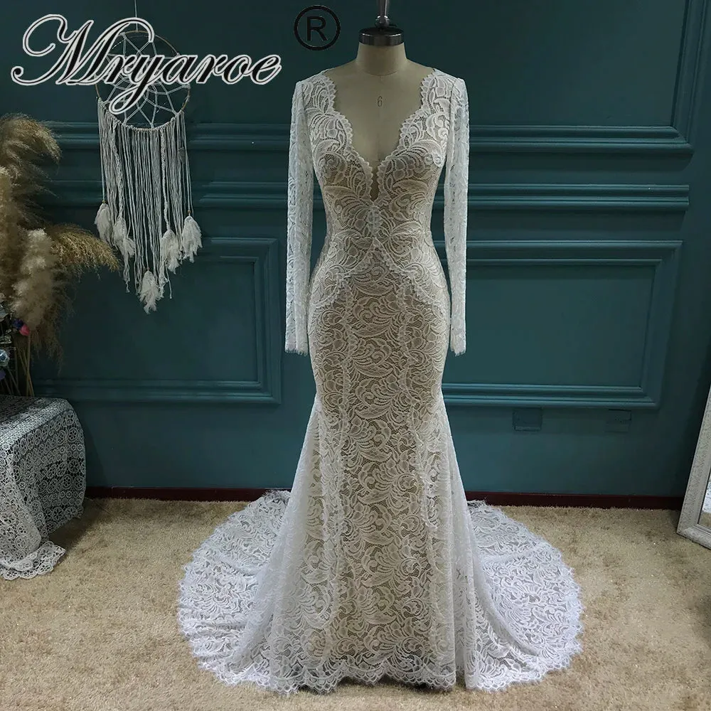 Wedding Guest Dresses: Mermaid Wedding Dress Flexible Boho Bridal Gowns