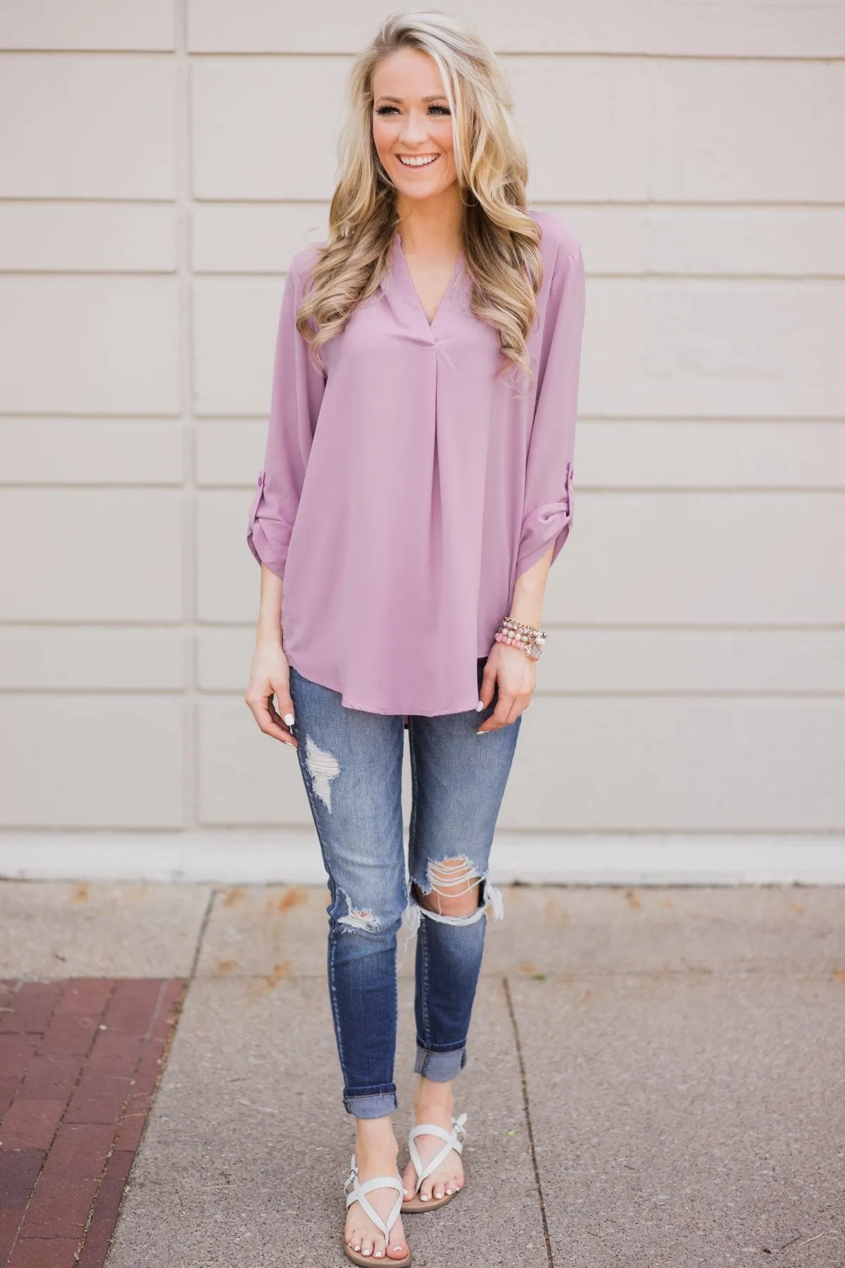 Welcome to the City Top- Lavender