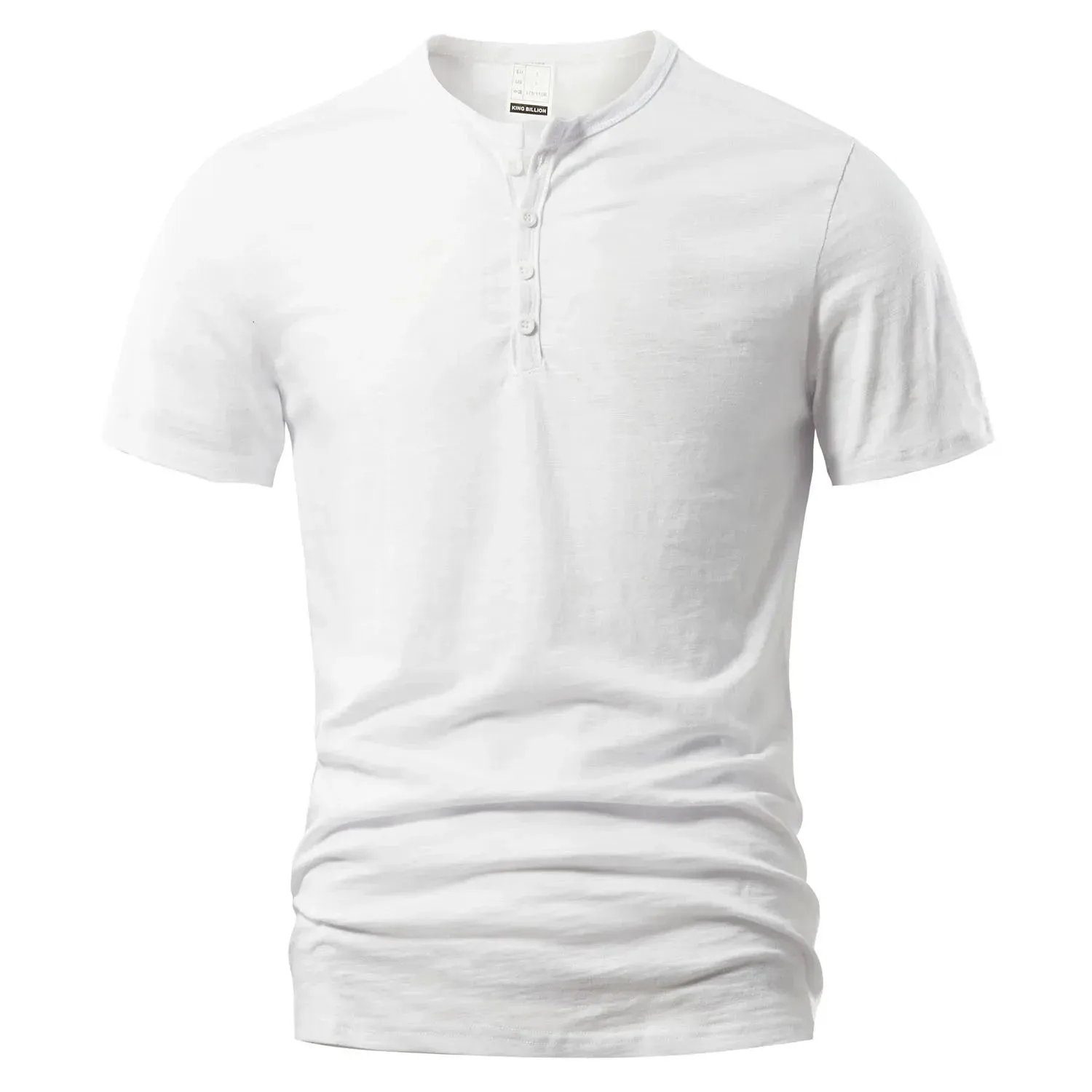 West Louis™ Designer Men Casual Short Sleeve Henry Tee