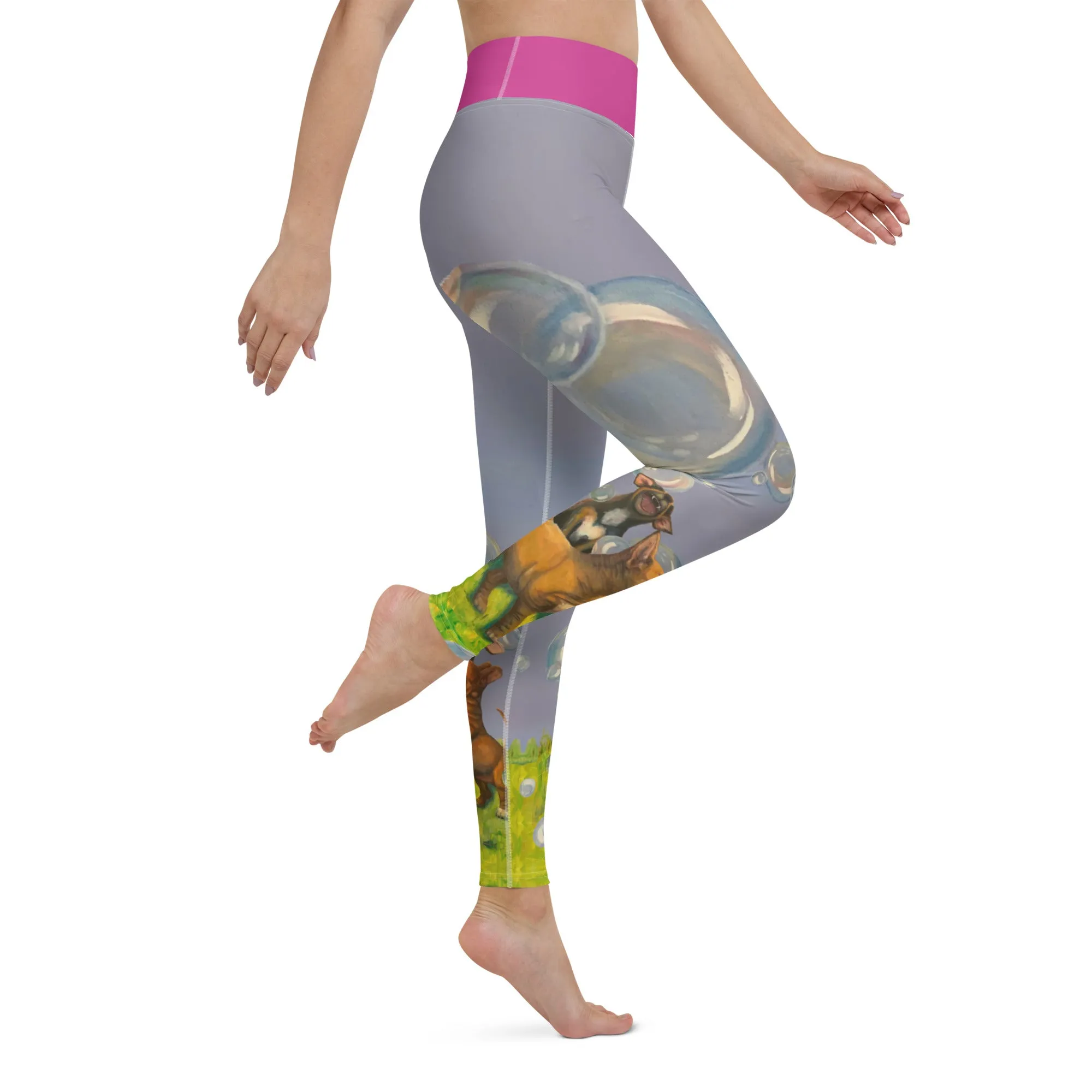 Whimsy Fit "Bubbles" (Smaller print) Yoga Leggings
