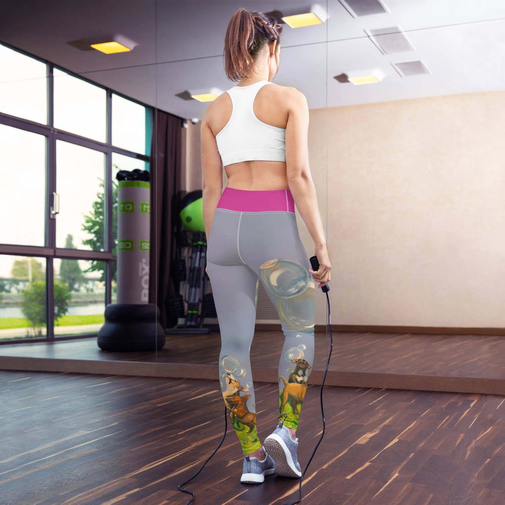Whimsy Fit "Bubbles" (Smaller print) Yoga Leggings