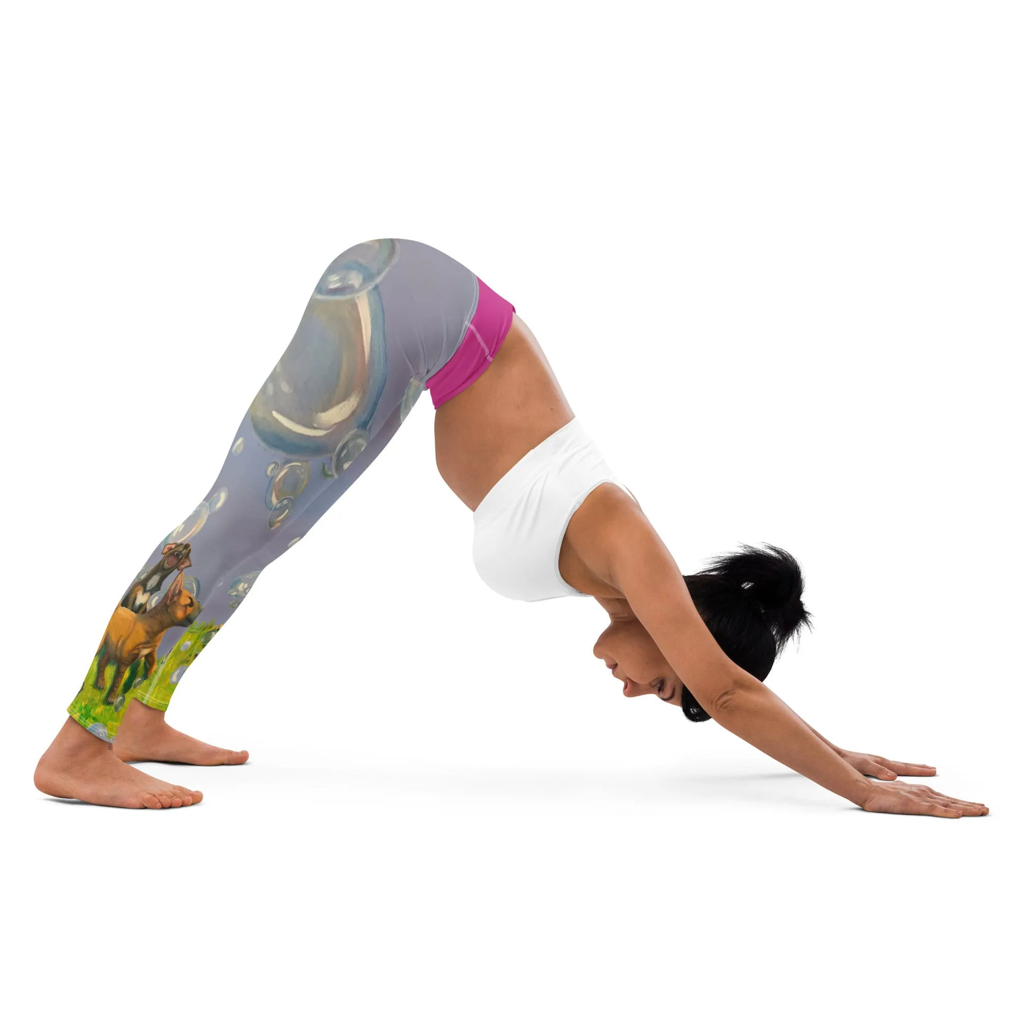 Whimsy Fit "Bubbles" (Smaller print) Yoga Leggings