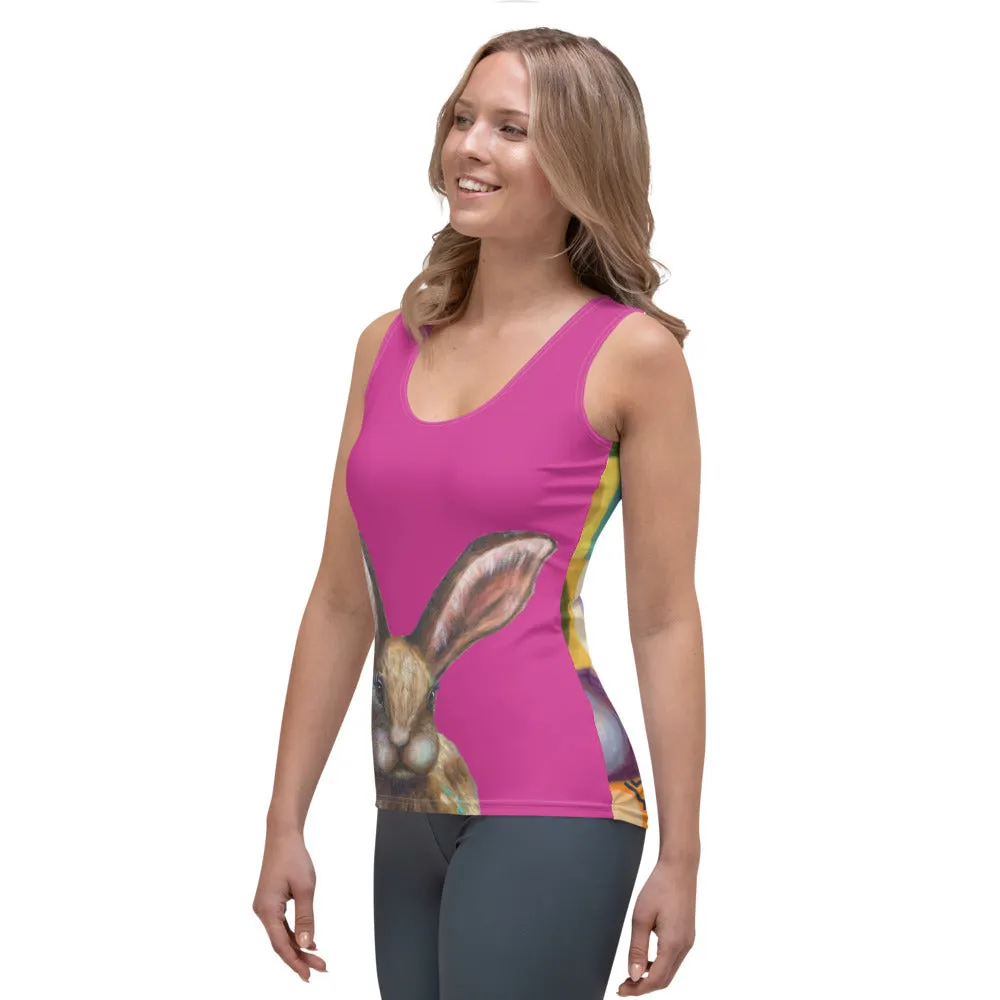 Whimsy Fit "Bunny" Tank Top with "Circles" on back