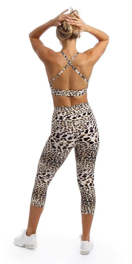 White Cheetah Infinity Bra