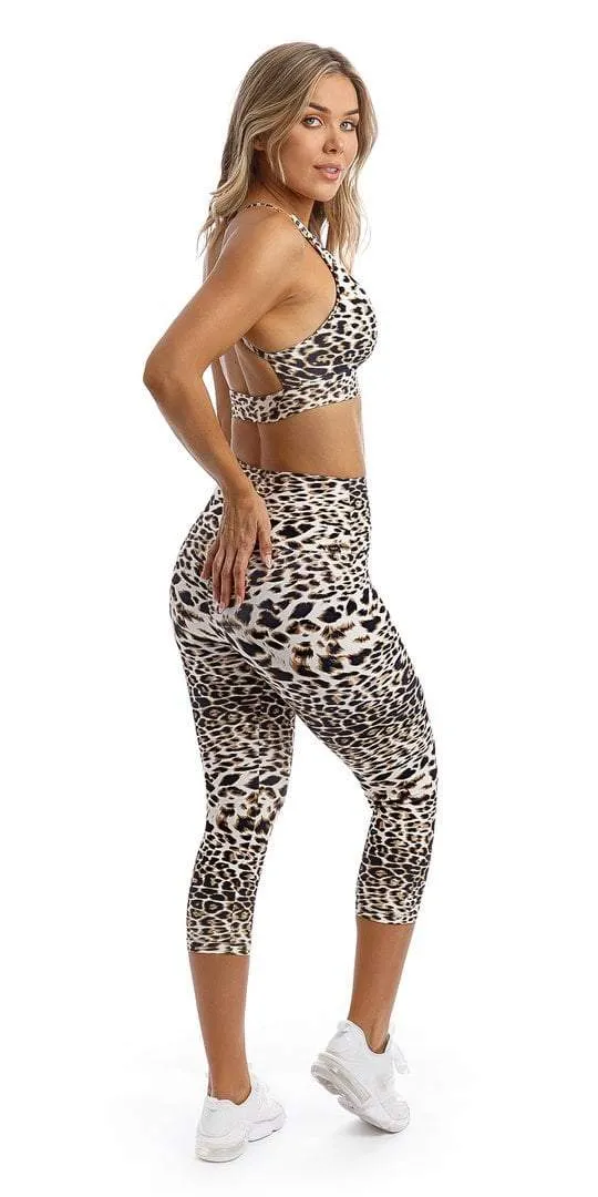White Cheetah Infinity Bra