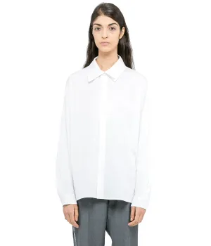 White Double Collar Blouse