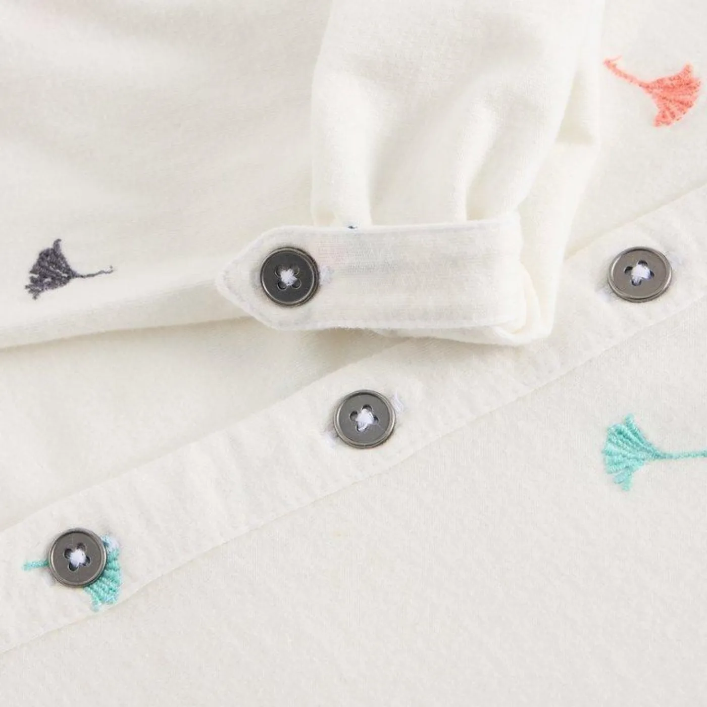 White Stuff Annie Ivory Embroidered Jersey Shirt