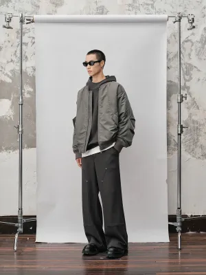 Wide-Leg Sports Trousers