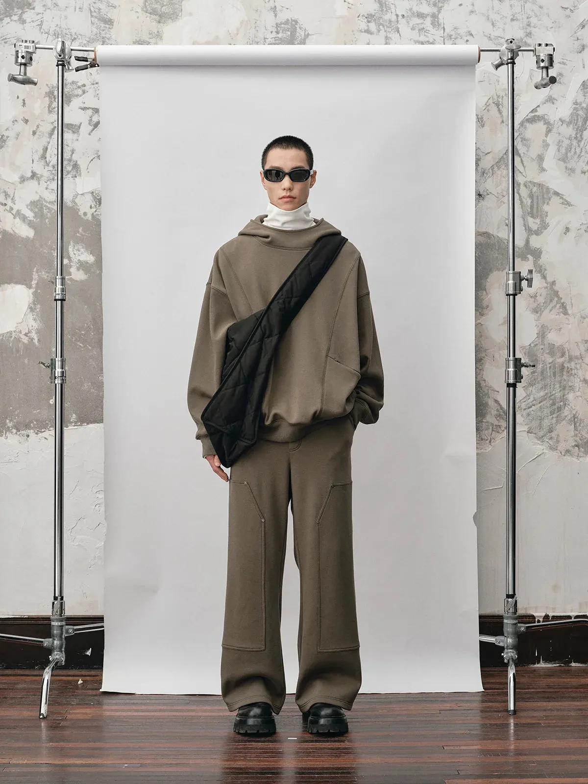 Wide-Leg Sports Trousers