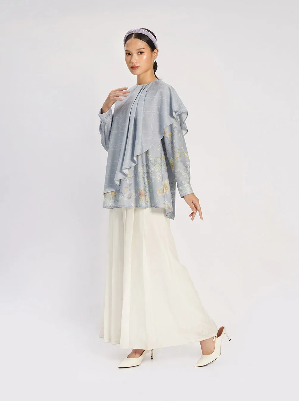WINONA LAYERED TOP STEEL BLUE