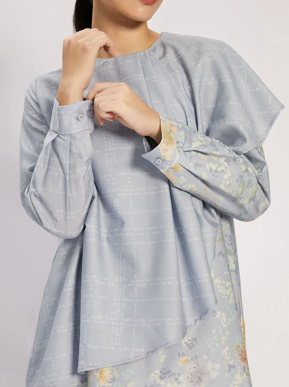 WINONA LAYERED TOP STEEL BLUE
