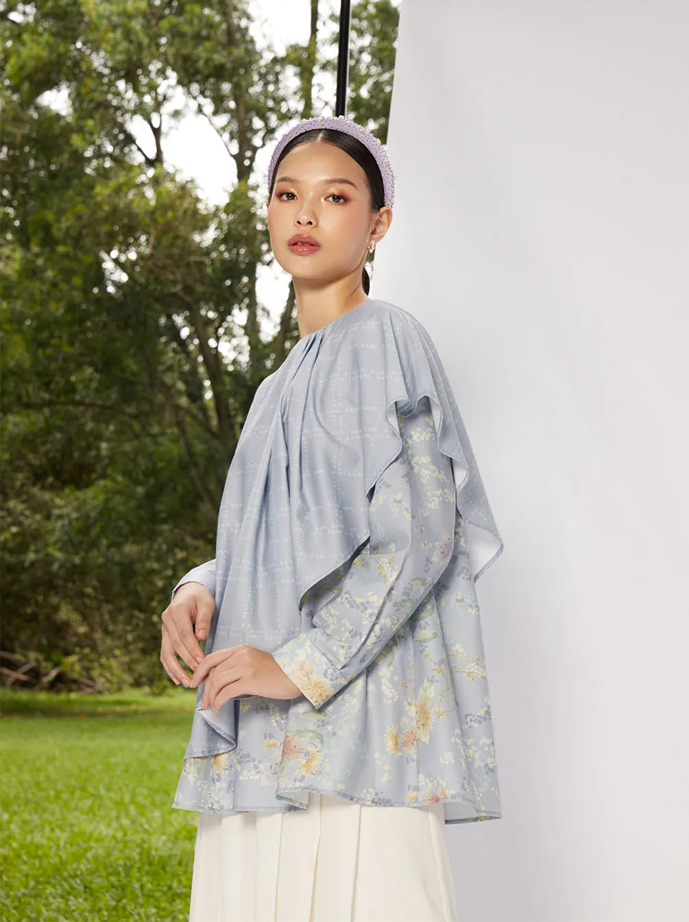 WINONA LAYERED TOP STEEL BLUE