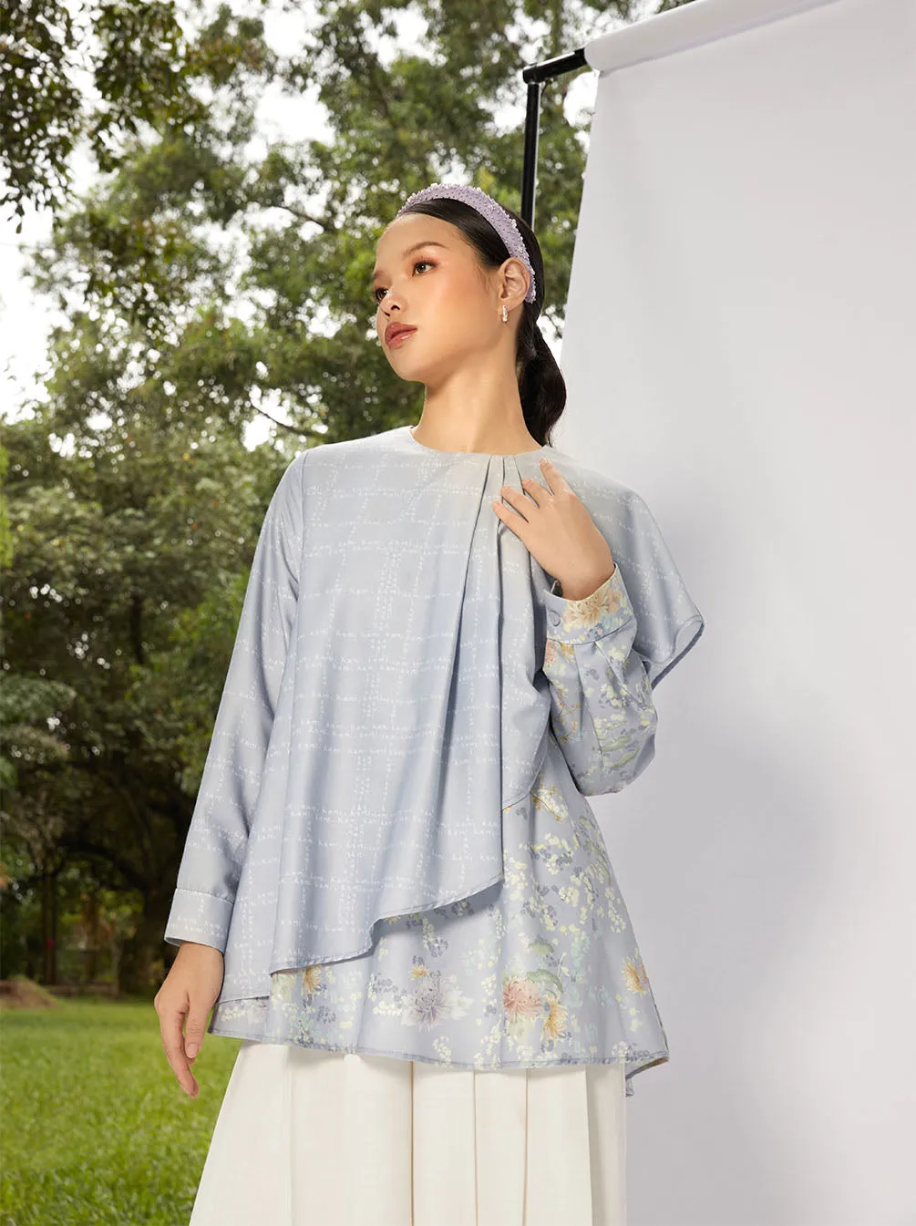WINONA LAYERED TOP STEEL BLUE