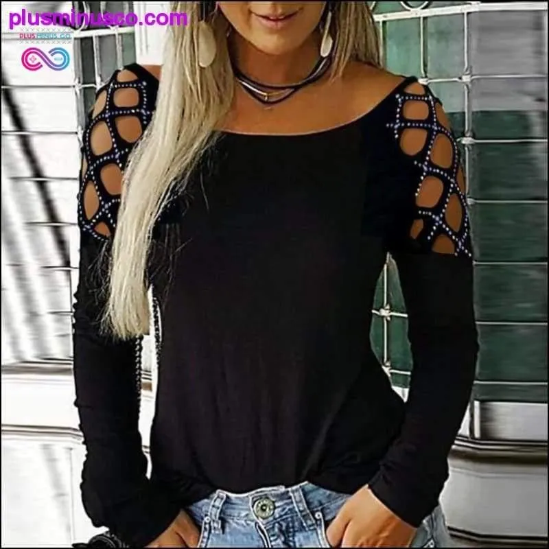Winter Women Long Sleeve T-Shirt Women Korean Style Hollow