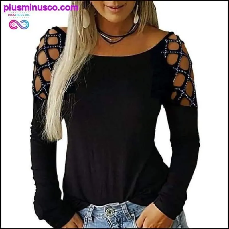 Winter Women Long Sleeve T-Shirt Women Korean Style Hollow