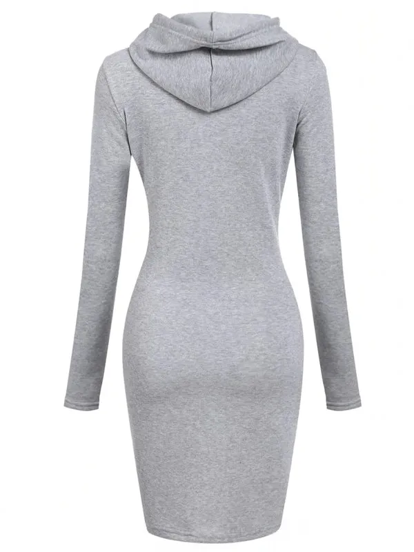 Women Hoodies Long Sweatshirts Tops Casual Dresses