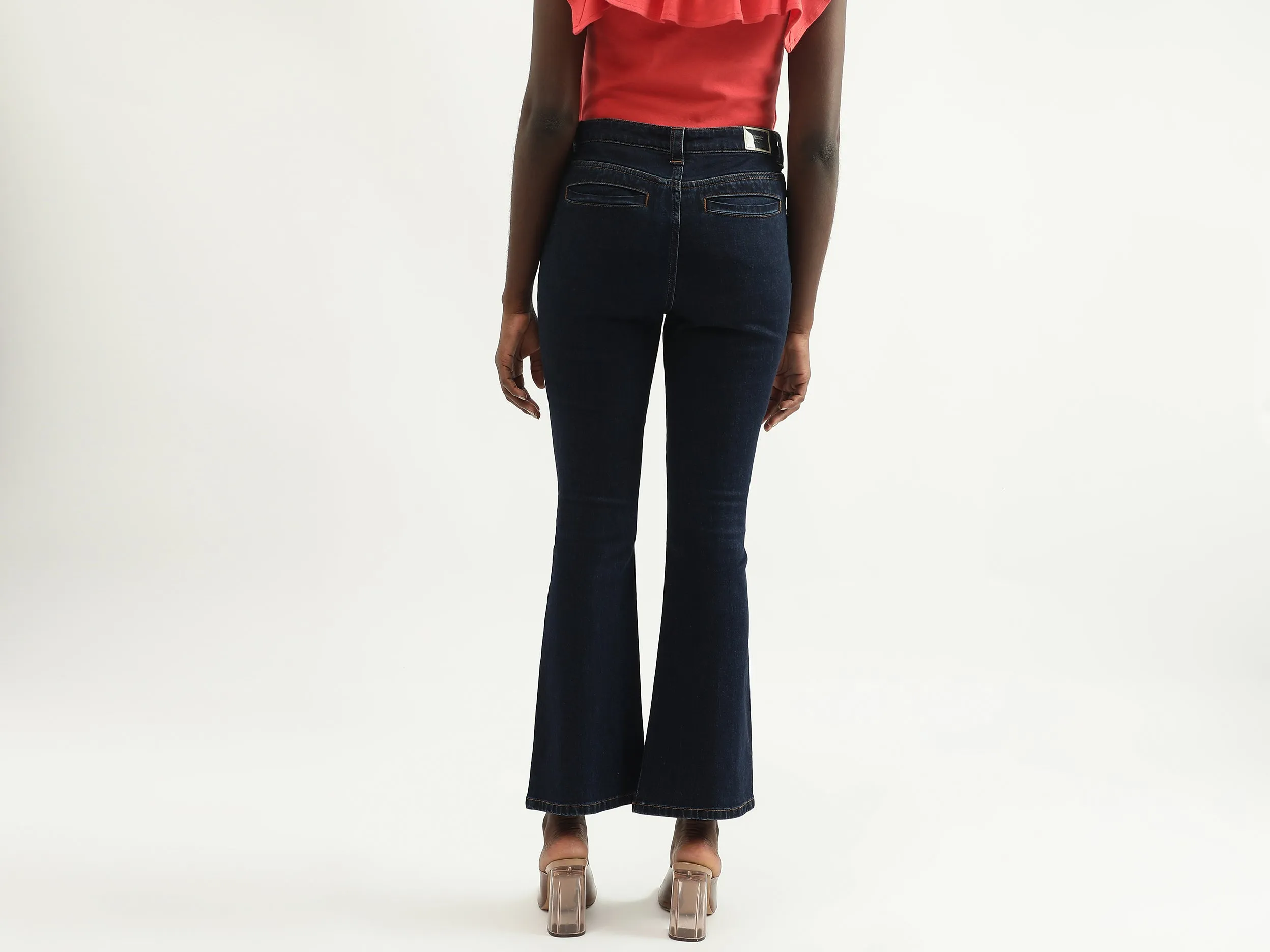Women Solid Bootcut Jeans