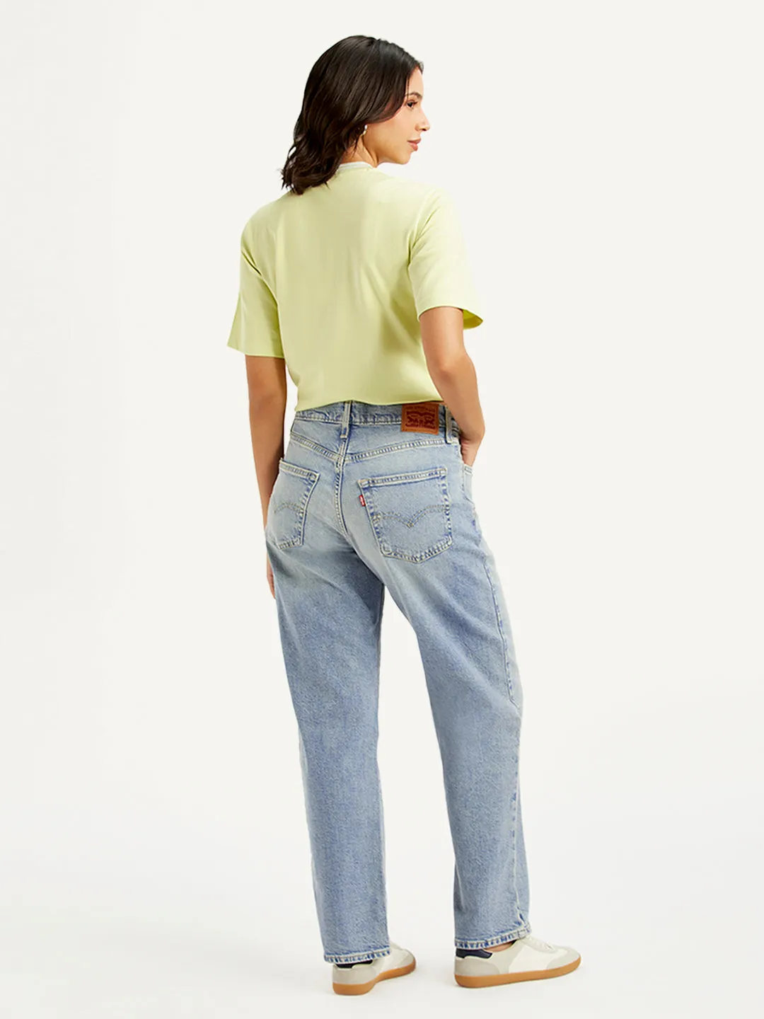 Women's Mid Rise Baggy 94 Light-Blue Jeans