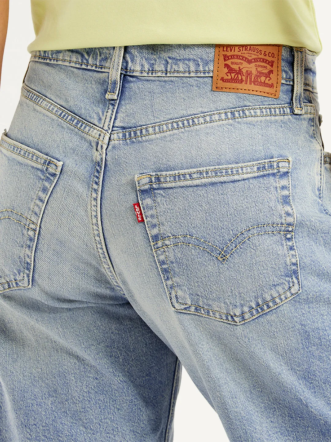 Women's Mid Rise Baggy 94 Light-Blue Jeans