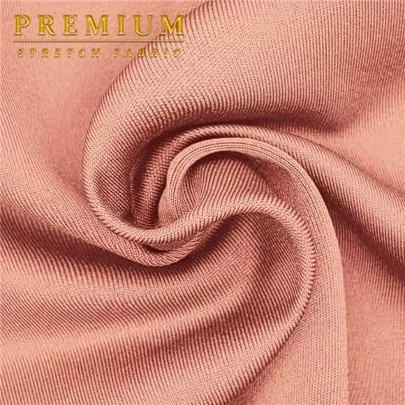 Womens Premium Nylon Ponte Stretch Office Fishtail Pencil Skirt mauve