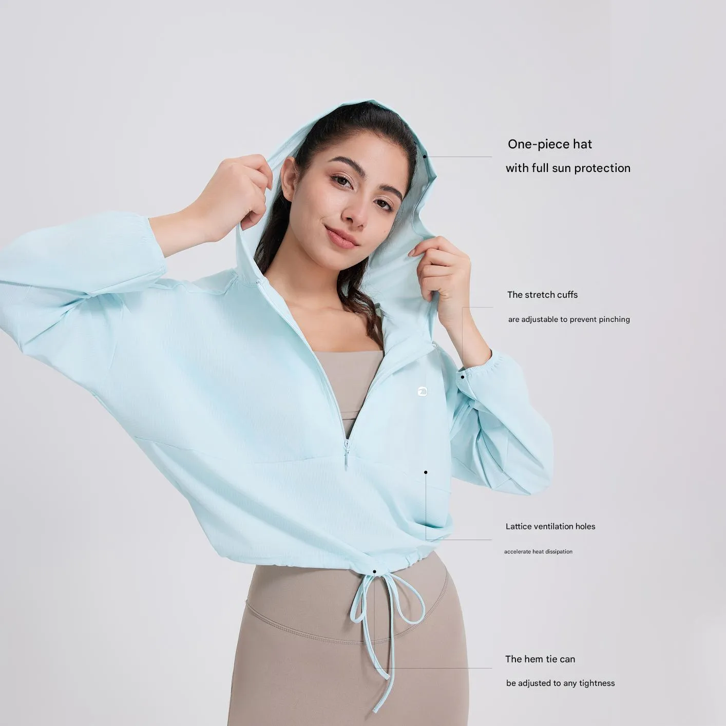 Women's Sun Protection Hooded Sports Jacket