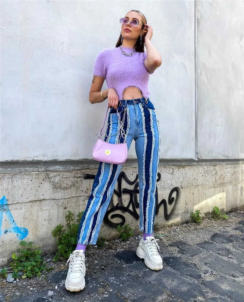 Women's T-shirt Irregular Crop Top Summer