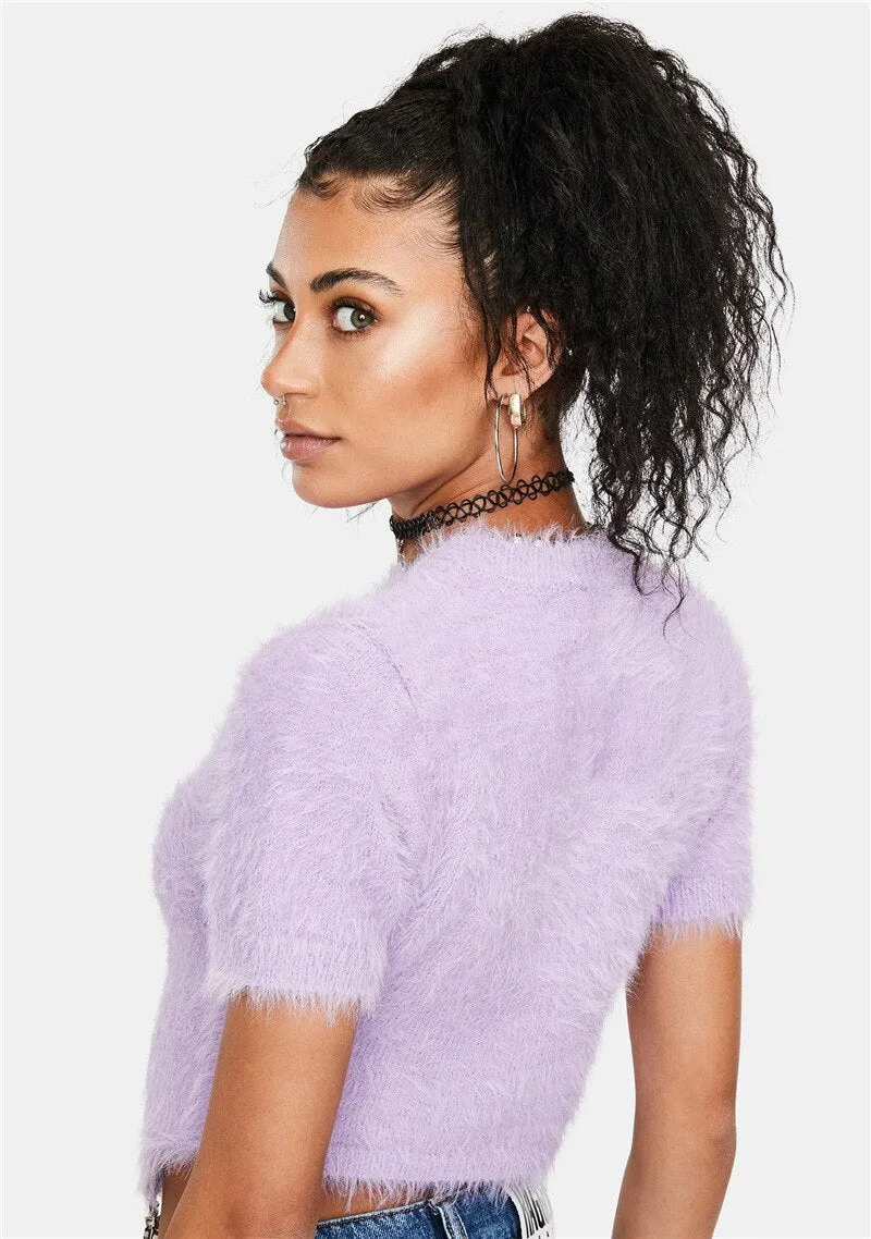 Women's T-shirt Irregular Crop Top Summer