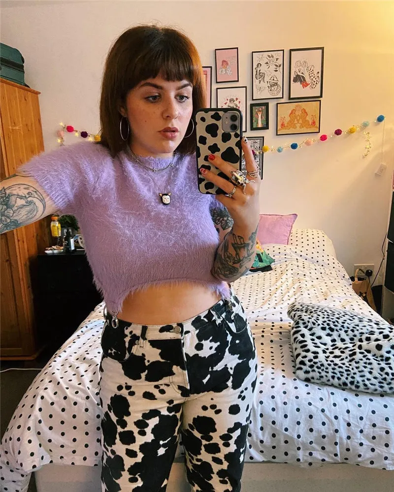 Women's T-shirt Irregular Crop Top Summer