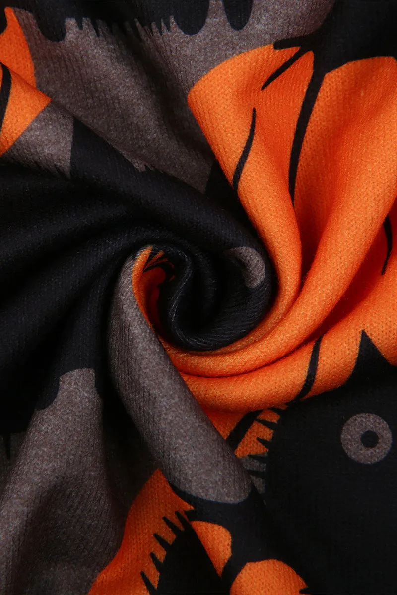 WS3304 Graphic Halloween Sweatshirt Top