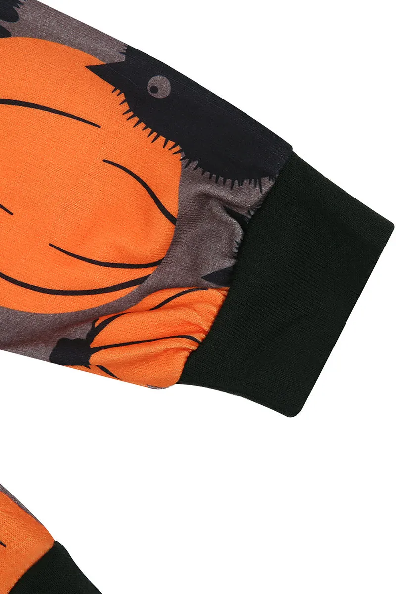WS3304 Graphic Halloween Sweatshirt Top