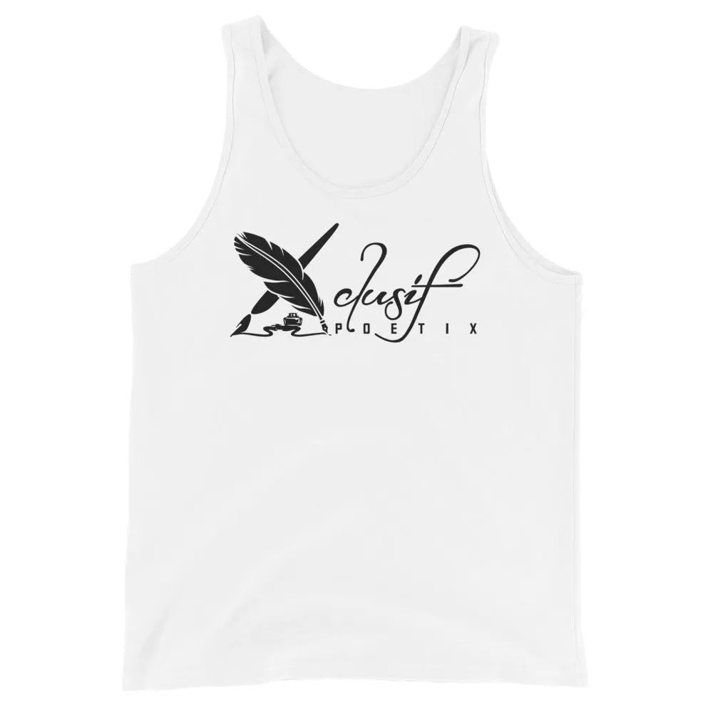 XCLUSIF POETIX RED & BLACK LOGO Unisex Tank Top