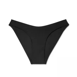 Xhilaration Women's High Leg Scoop Cheeky Bikini Bottom