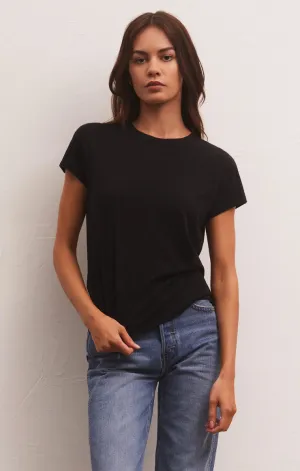 Z Supply Modern Slub Tee, Black & White