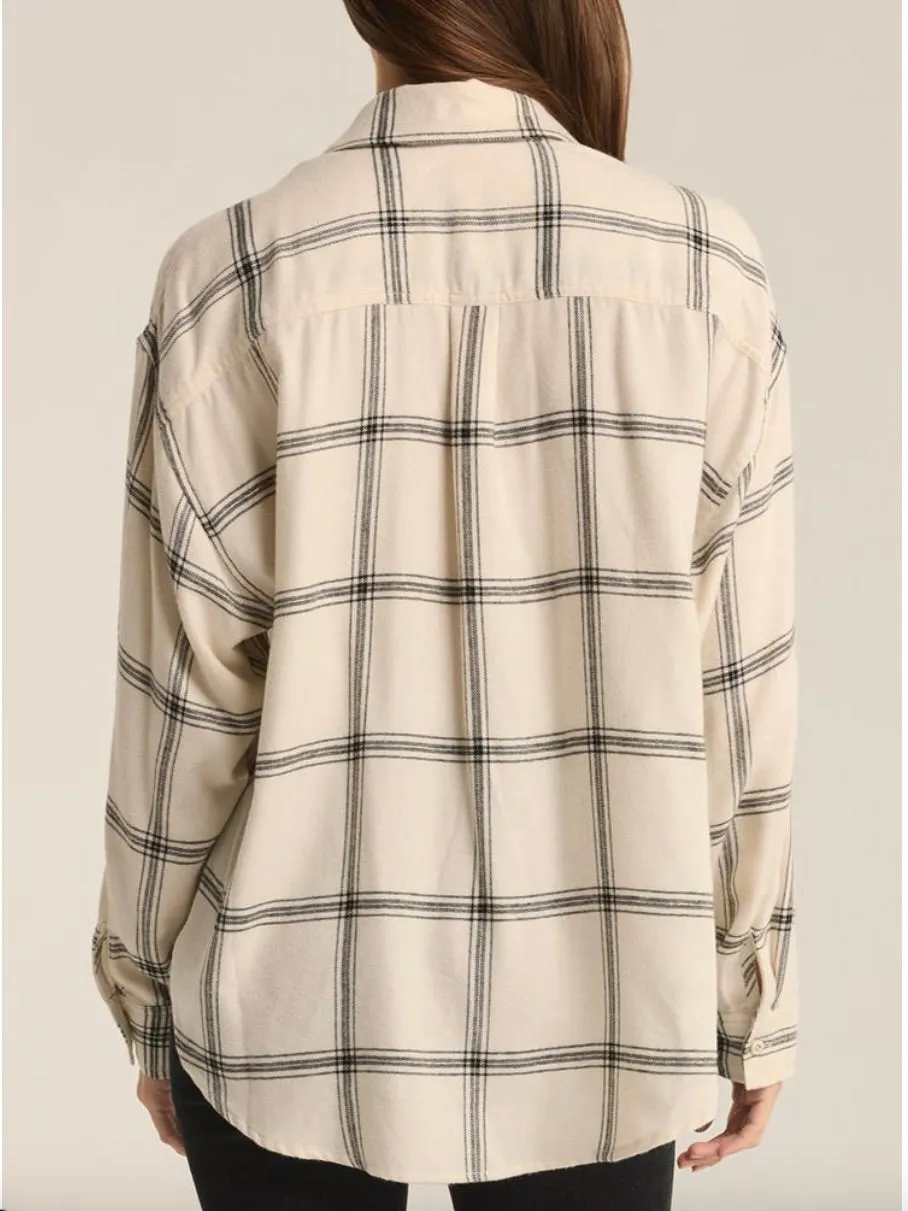 {Z Supply} River Plaid Button Up