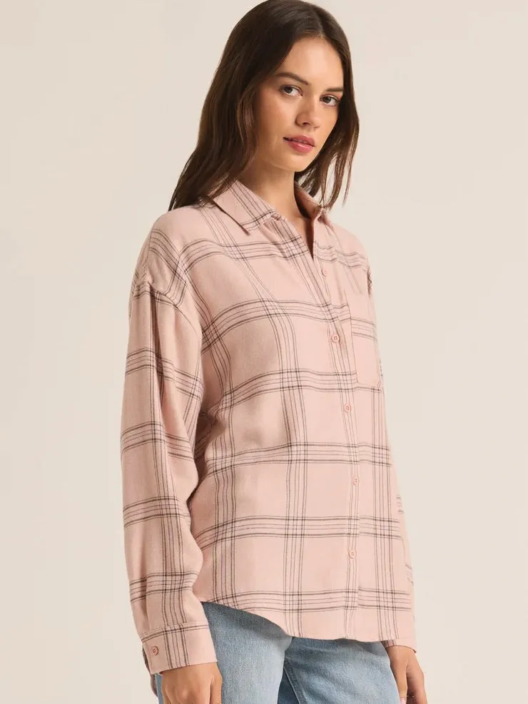 {Z Supply} River Plaid Button Up