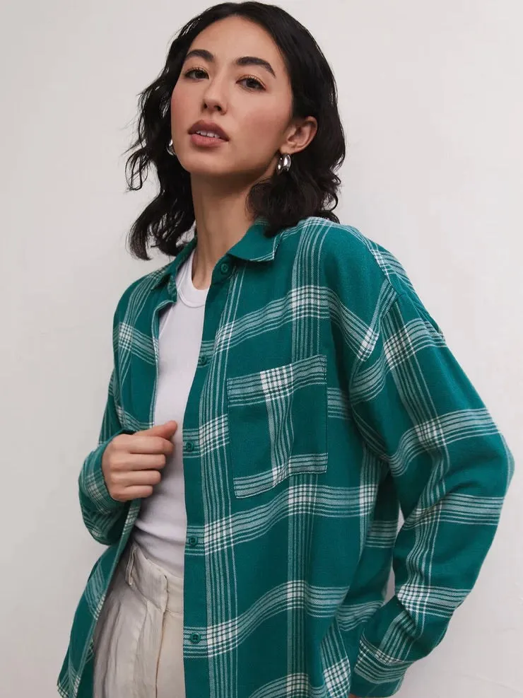 {Z Supply} River Plaid Button Up