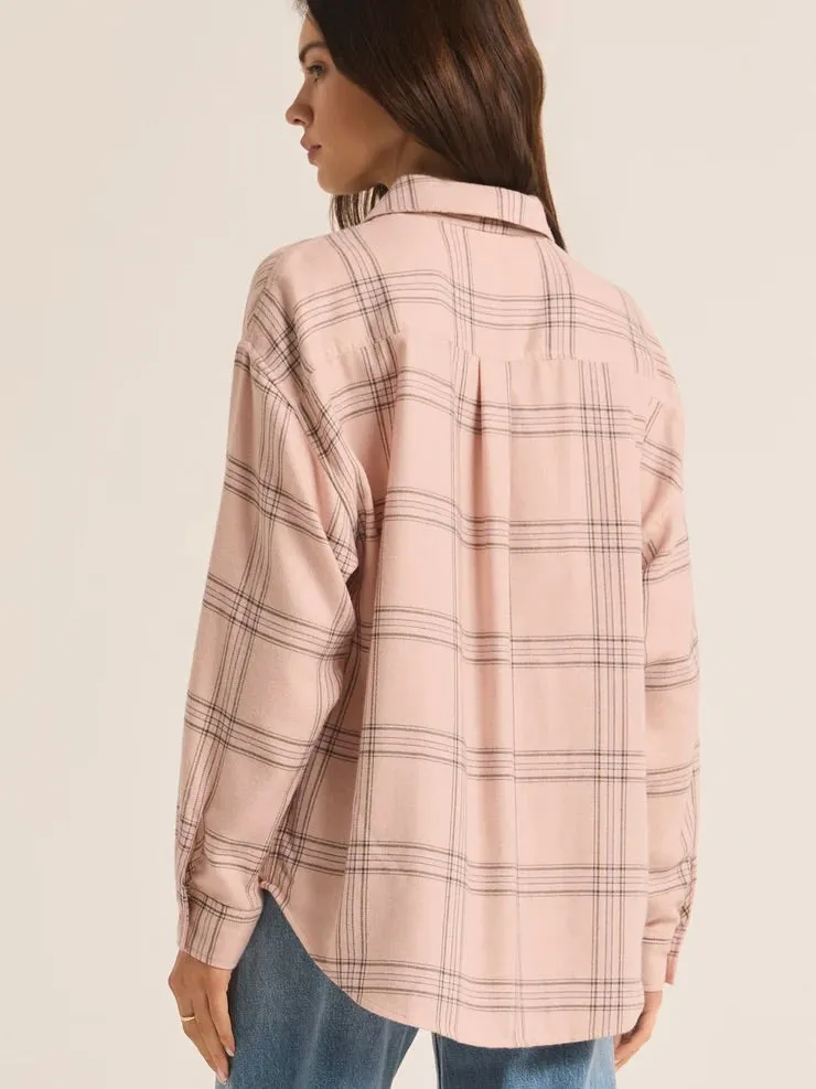 {Z Supply} River Plaid Button Up