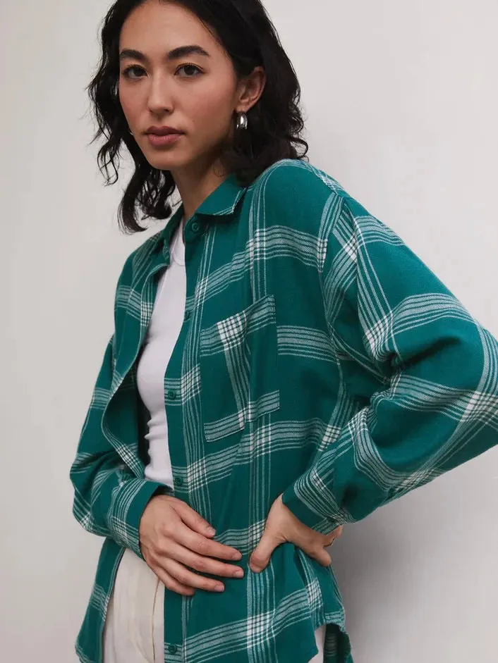 {Z Supply} River Plaid Button Up