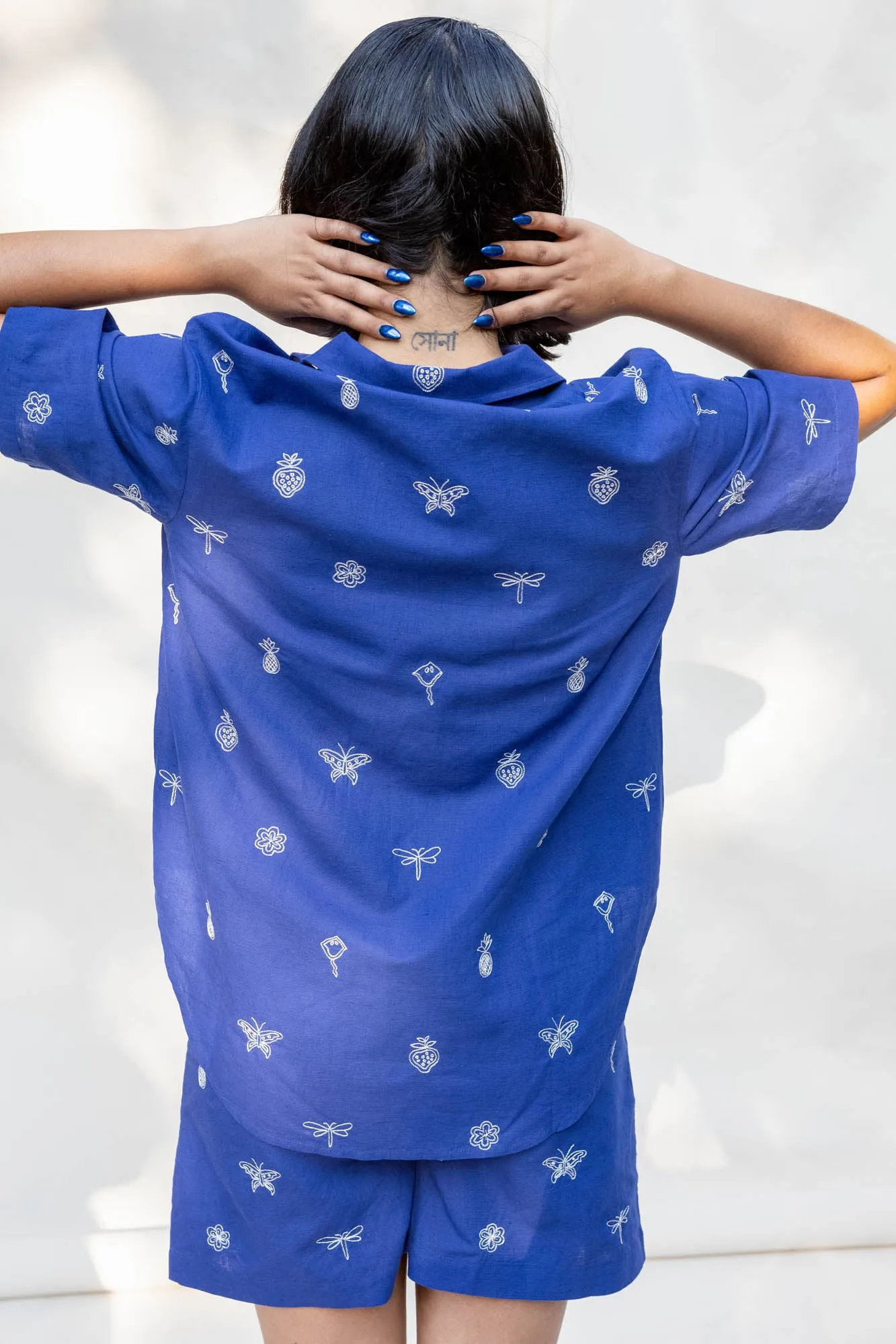 Zari Linen Button-down Shirt