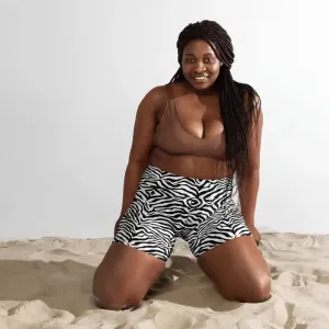 Zebra Yoga Shorts