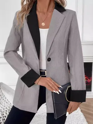 Zoe™ - Chic Long Sleeve Blazer